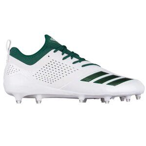 New Men's Adidas Adizero 5-Star 7.0 Football Cleats DA9551 White/Green Size 13